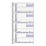 Rediform Phone Memo Book, 4/Page,2-Part,400 Sets,Detached Size 2-3/4x5-3/4