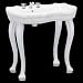 French Provincial Southern Belle White-Four Legs 8 in. Widespread