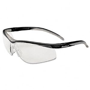 KleenGuard V40 Contour Safety Glasses, Nylon Rubber Frame, Anti-Fog Lens Clear by 
