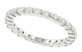 22 Stone Round Bar Set Diamond Eternity Band .71cttw