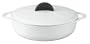 Daniel Boulud Kitchen Infiniti Cast Iron Cookware 5 quart Braising Roaster, White