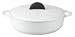 Daniel Boulud Kitchen Infiniti Cast Iron Cookware 5 quart Braising Roaster, White