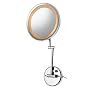 Danielle Ultra Vue 8.75" Wall Mounted Lighted Make-Up Mirror, Chrome