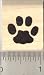 Cat Paw Print Rubber Stamp