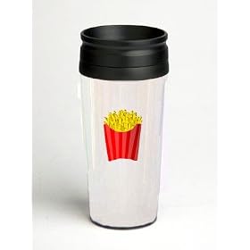 16 oz. Double Wall Insulated Tumbler with french fries - Paper Insert by French Fry Cutters