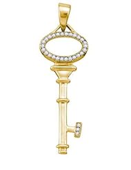 0.10CTW DIAMOND KEY PENDANT