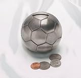Personalized Pewter Soccer Bank with Free Engraving & Shipping