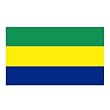 Gabon 3ft x 5ft Nylon Flag