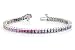 14K White Gold 7.58ct Rainbow Sapphires
