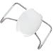 Mayfair MA2150Medic-Aid Open Front Toilet Seat with Safety Side Arms, Elongated, Heavy Duty White Plastic