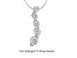 Nice Genuine Sterling Silver CZ Journey Collection Pendant