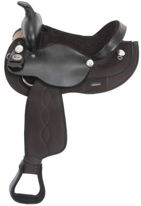 Krypton By King Series Western Saddle - Black - 13