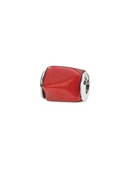 Sterling Silver Coral Stone Charm