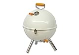 Mini BBQ-Grill Holzkohle Kugelgrill weiß