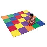 Childrens Factory Primary Color Patchwork Crawley Mat