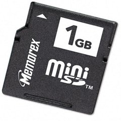 Memorex TravelCard 1 GB miniSD Flash Memory Card