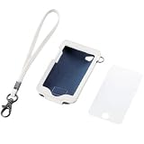 「ELECOM 2010年発売 iPod touch レザーケース(液晶保護フィルム、ハンドストラップ付き) ホワイト AVA-T10LCWH」の画像