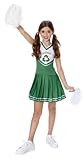 Girls Go Green Cheerleader Costume - Child Large