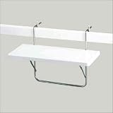 Kettler Folding Balcony and Deck Table - White by Kettler