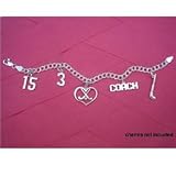STERLING SILVER DOUBLE LOOPED CHARM BRACELET