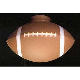 Ceiling Fan Football Center Glass Shade by 