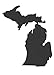 Pack of 4 Michigan State Stencils Made from 4 Ply Mat Board 11x14, 8x10, 5x7 and 4x6
