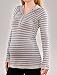 A Pea in the Pod Collection: Splendid Long Sleeve V-neck Button Detail Maternity T Shirt
