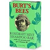 Burts Bees Rosemary Mint Shampoo Bar with Oat Protein and Pro Vitamin B5, 3.5-Ounce Bars (Pack of 3)