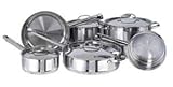 10 Piece Stainless Steel Cookware Set