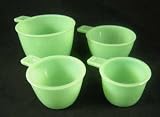 Jade Jadeite Glass 4-pc Measuring Cup Set