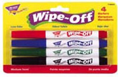 Childrens Toyshop  Toys : WIPE OFF MARKER TITLE W/ 4 STANDARD