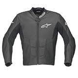 Alpinestars SP-1 Perforated Leather Motorcycle Jacket Black/White 64