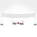 Backyard Combo Volleyball/Badminton Game