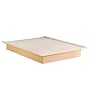 South Shore Furniture, Basic Collection, Full Platform Bed with Moulding 54", Natural Maple