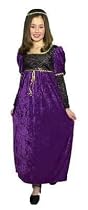 COLOR CHOICES Panne' Crushed Velvet Juliet Costume for Girls - Great for Shakespearean Themes and Renaissance Costume Too!