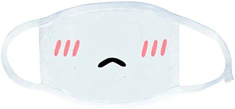 TOPEKA White Anime Emoticon Mouth-Muffle Kaomoji Anti-Dust Cute Kawaii Lovely Face Masks (7)