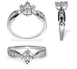 Adorable 0.25 CTW Diamond Band 14 KT White Gold Ring