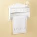 2 White Embroidered Guest Towels Image