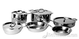All-Clad Stainless 10 Piece Cookware Set 8 & 10 in. Fry Pans 501341