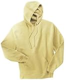 NEW District Threads - Pigment-Dyed Pullover Hooded Sweatshirt Honey-L