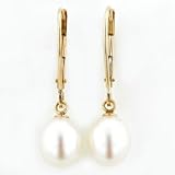 14-Karat Yellow Gold Cultured Freshwater Pearl Earrings