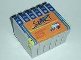 Produkt-Bild: Start - 6x Ersatz Reinigungspatronen kompatibel T0801, T0802, T0803, T0804, T0805, T0806 zu Epson Stylus Photo P50, PX650, PX700W, PX710W, PX800FW, PX810FW, P PX 50 650 700 710 800 810 W FW