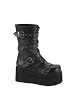 TRASHVILLE-205, 3 1/4 Inch Calf P/F Pu Boot W/ Wrap Around Strap
