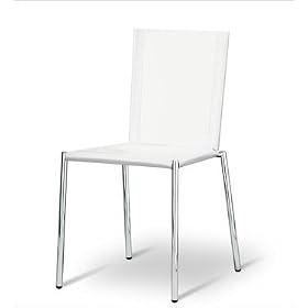 Click here to buy Euro Style 370508 Voga Leather Chair Brown Chrome 4 Pack by Euro Style.