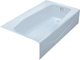 Kohler Villager ? Bath WIth 4 Ledge and Right Hand Drain K-714-6