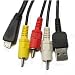 MPF Products VMC-MD3 VMCMD3 Sony USB & A/V Audio Video RCA Multi-Use Terminal Cable Cord for Cyber-Shot DSC-H70, DSC-HX7, DSC-HX7V, DSC-HX9, DSC-HX9V, DSC-HX100, DSC-HX100V, DSC-T99, DSC-T110, DSC-TX5, DSC-TX10, DSC-TX100, DSC-TX100V, DSC-W350, DSC-W360, DSC-W380, DSC-W390, DSC-W560, DSC-W570, DSC-W580, DSC-WX5, DSC-WX7, DSC-WX9 & DSC-WX10 Cybershot Digital Cameras