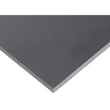 PVC (Polyvinyl Chloride) Sheet, Opaque Gray, Standard Tolerance, Meets ASTM D1784 Specifications