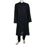 World Apparel Black Cotton Embroidered Kurta Pajama Chest 50 inches