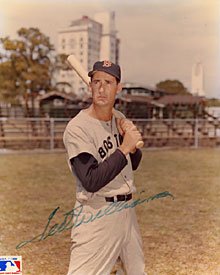 Ted Williams Autographed / Signed Boston Red Sox Baseball 8x10 Photo