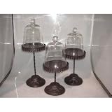 Review Jaf Gifts  / DOMED CHEESE/PASTRY STANDS - SET OF THREE CHEESE/PASTRY STANDS WITH GLASS DOME